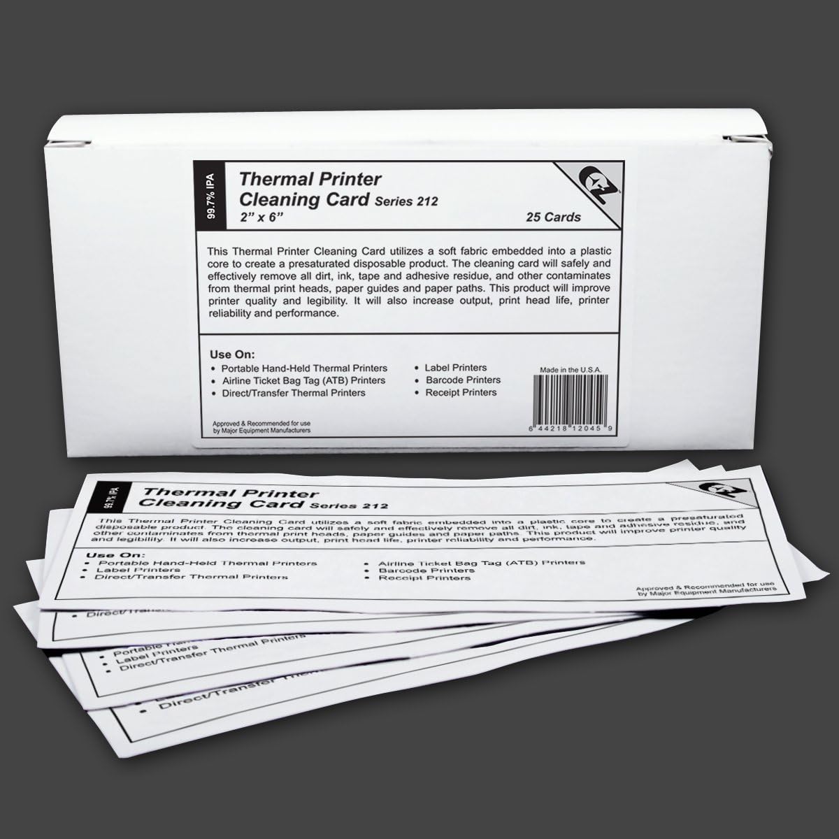 thermal printer cleaning card