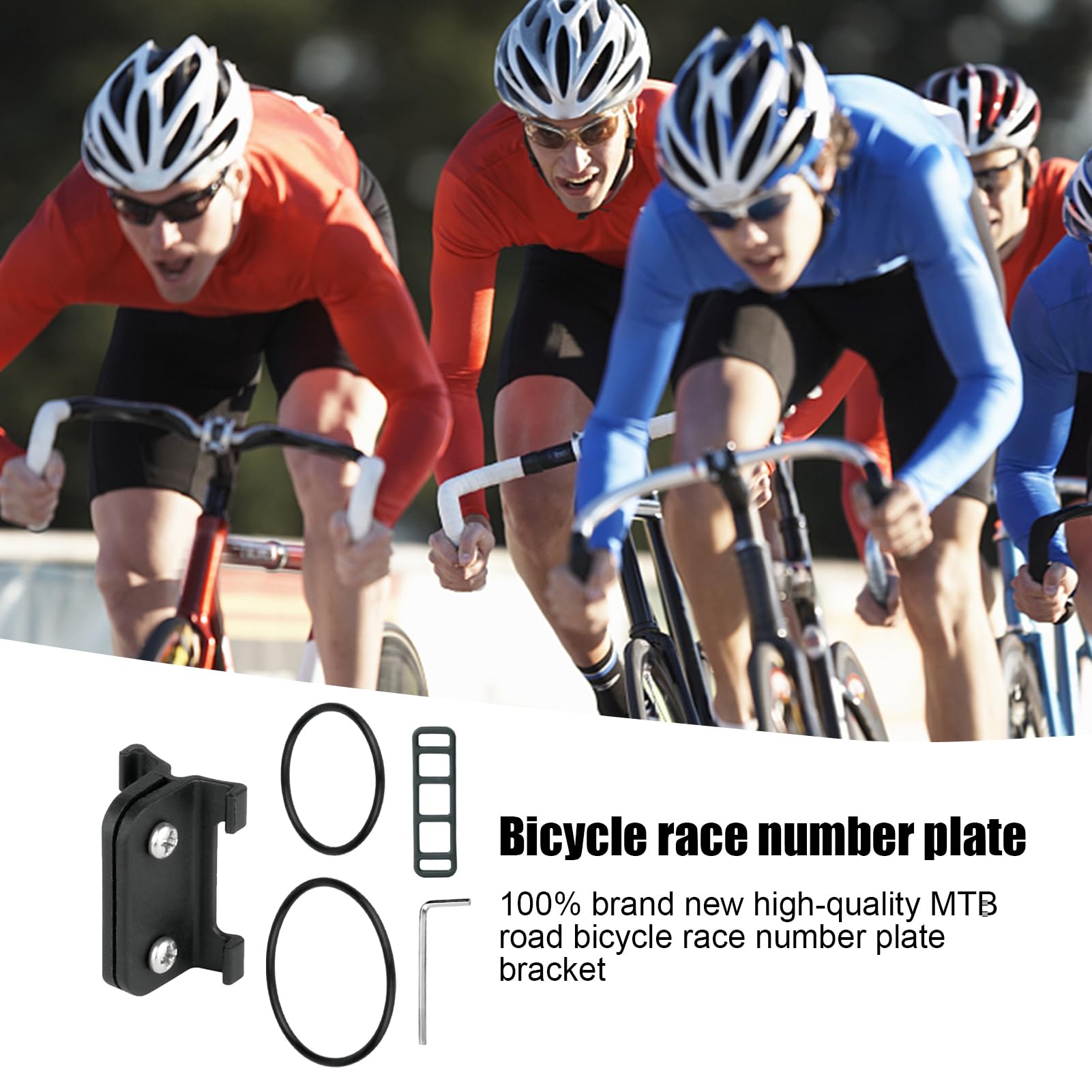 Monte Tag para Bicicletas - Puerta De Placa De Número De con Duradero | Accesorio De Ciclismo Ligero para Competiciones De Bicicleta, Eventos De Carreras, Deportes Al Aire Libre, Bi