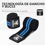 Coderas para levantamiento de pesas (1 par) – Coderas elásticas de 50 pulgadas para levantamiento de pesas – Soporte de codo para press de banca, levantamiento de potencia, fitness y entrenamiento de