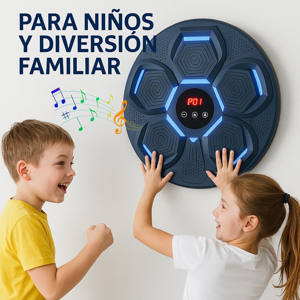 Maquina de Boxeo Musical Adulto - Boxeo Pared Musical Pared, Music Punch, Music Boxing Machine Adultos, Maquina Boxeo Musical Pared, Máquina de boxeo Musical, Punch Box, The Music Punch