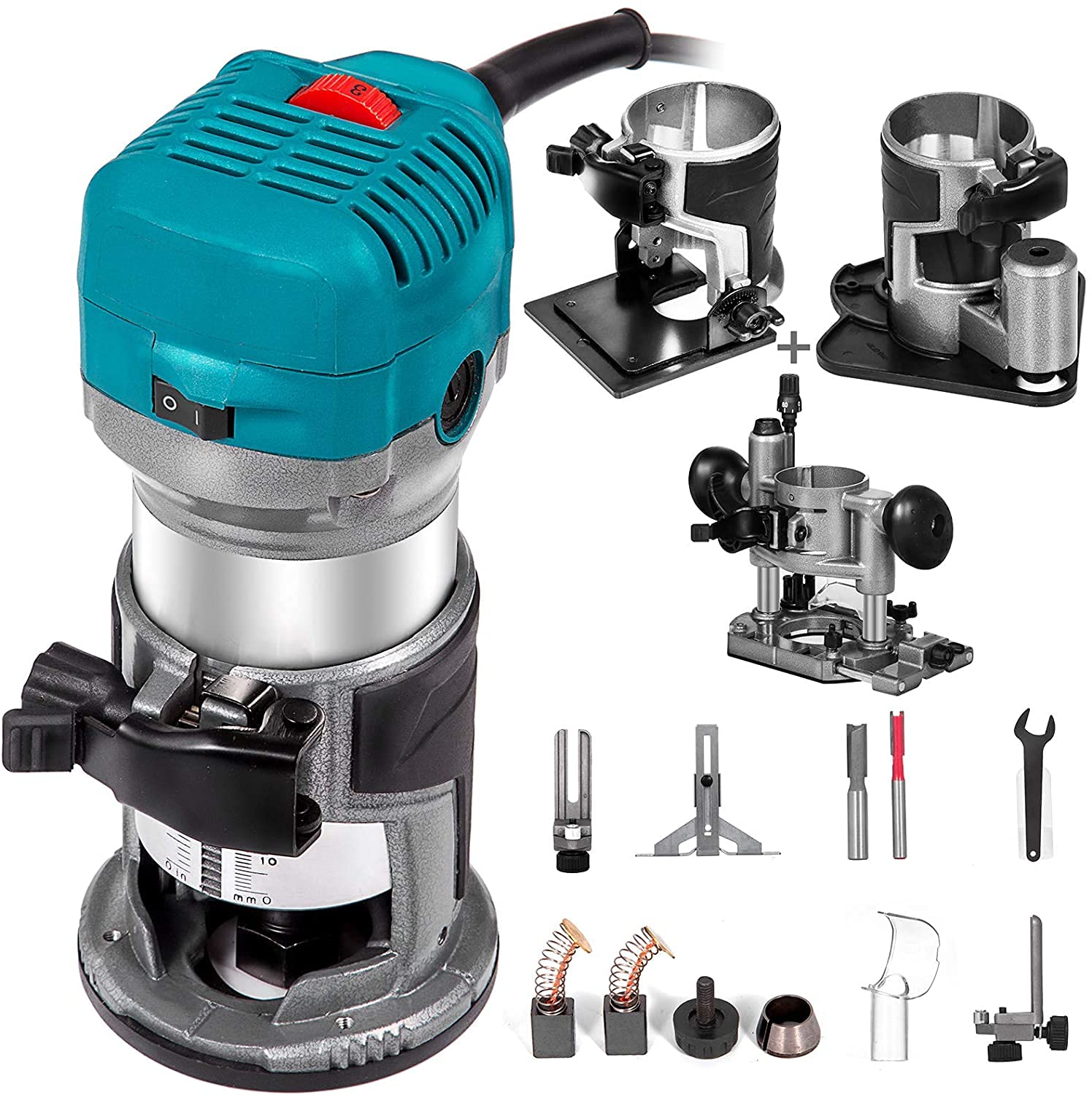 Buy Mophorn 6.5Amp 11/4 HP Wood Router Tool Kit Max Torque 30,000RPM