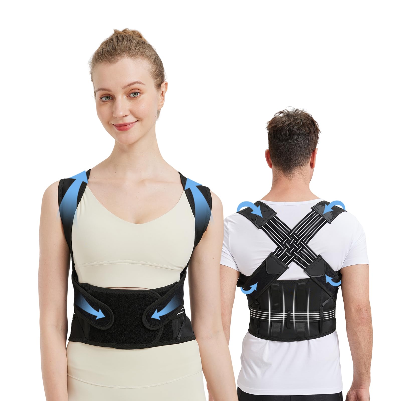 Amazon | 猫背矯正ベルト 猫背サポーター男女兼用 猫背ベルト