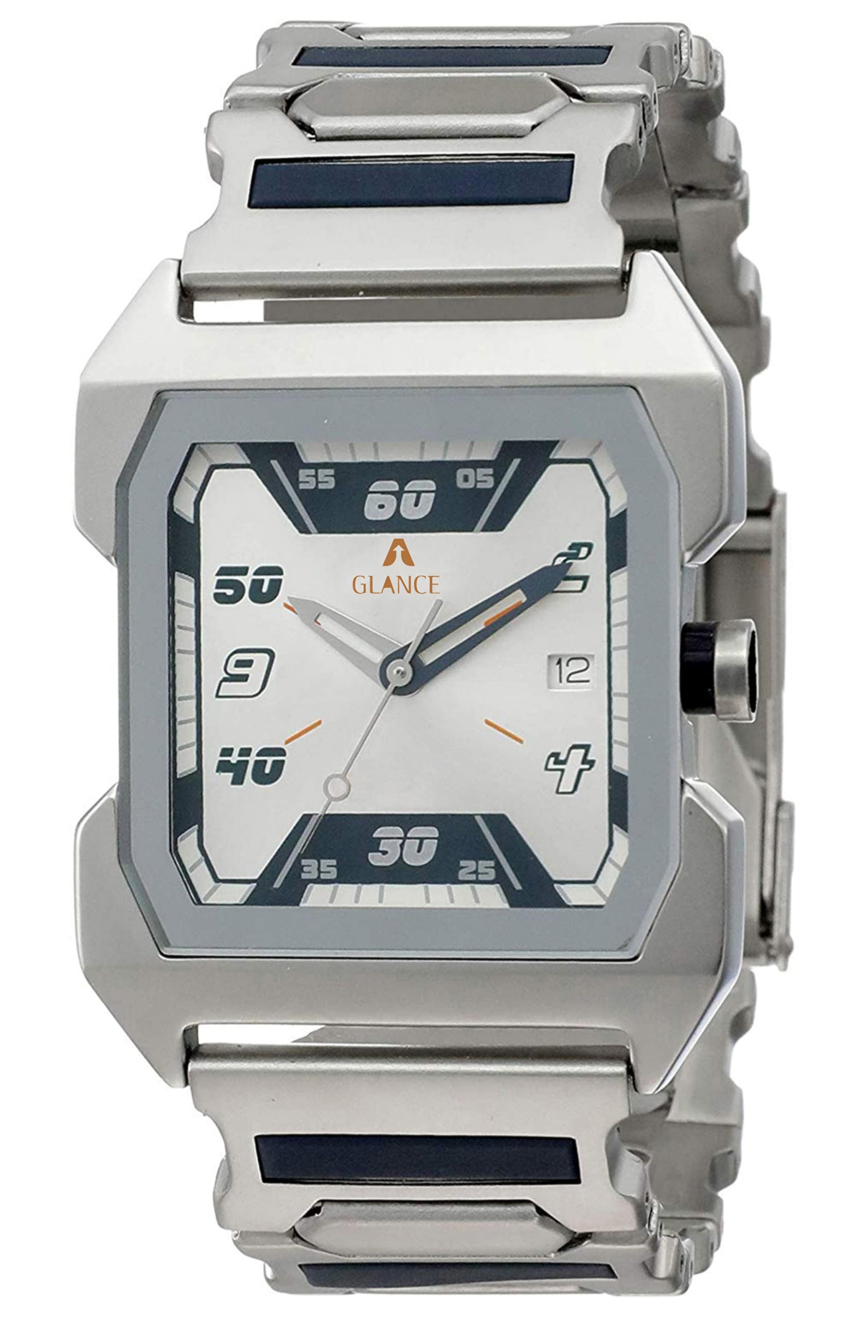 Aglance Stainless Steel Latest Premium Fashion Minimalist Fashion Premium Silver Analog Watch - For Men 1474Sm (B09WYTML4K) Amazon Price History, Amazon Price Tracker