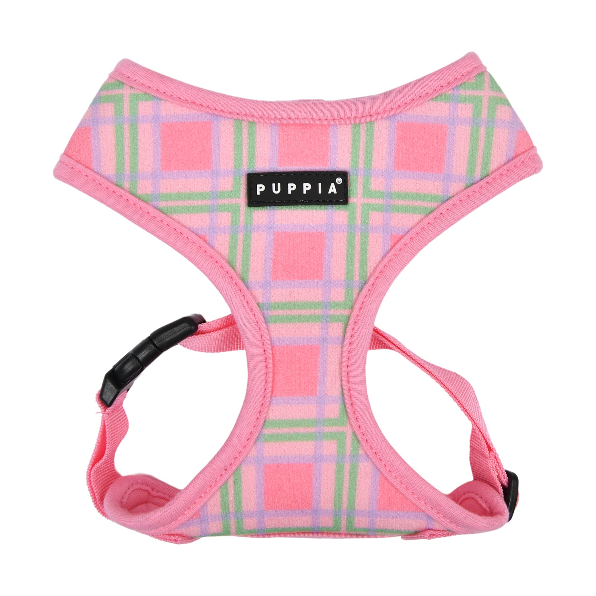 Puppia Jaylen Over-The-Head Dog Harness No Choke No Pull Adjustable Chest Belt Walking Training for Small and Medium Dog - Pink - L — image 1