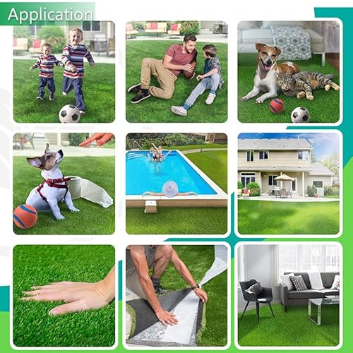 Petgrow Artificial Synthetic Grass Turf 3Ftx10Ft(30 Square Ft),0.8" Pile Height Indoor Outdoor Pet Dog Artificial Grass Mat Rug Carpet For Garden Backyard Balcony #TOP7