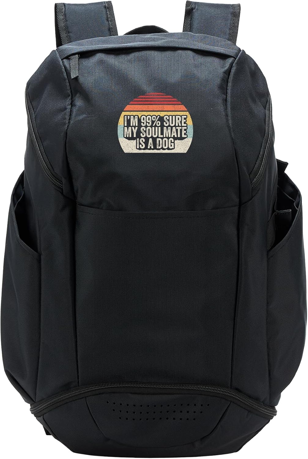 Retro Vintage Sunset Funny Dog Soulmate Saying Sport Backpack