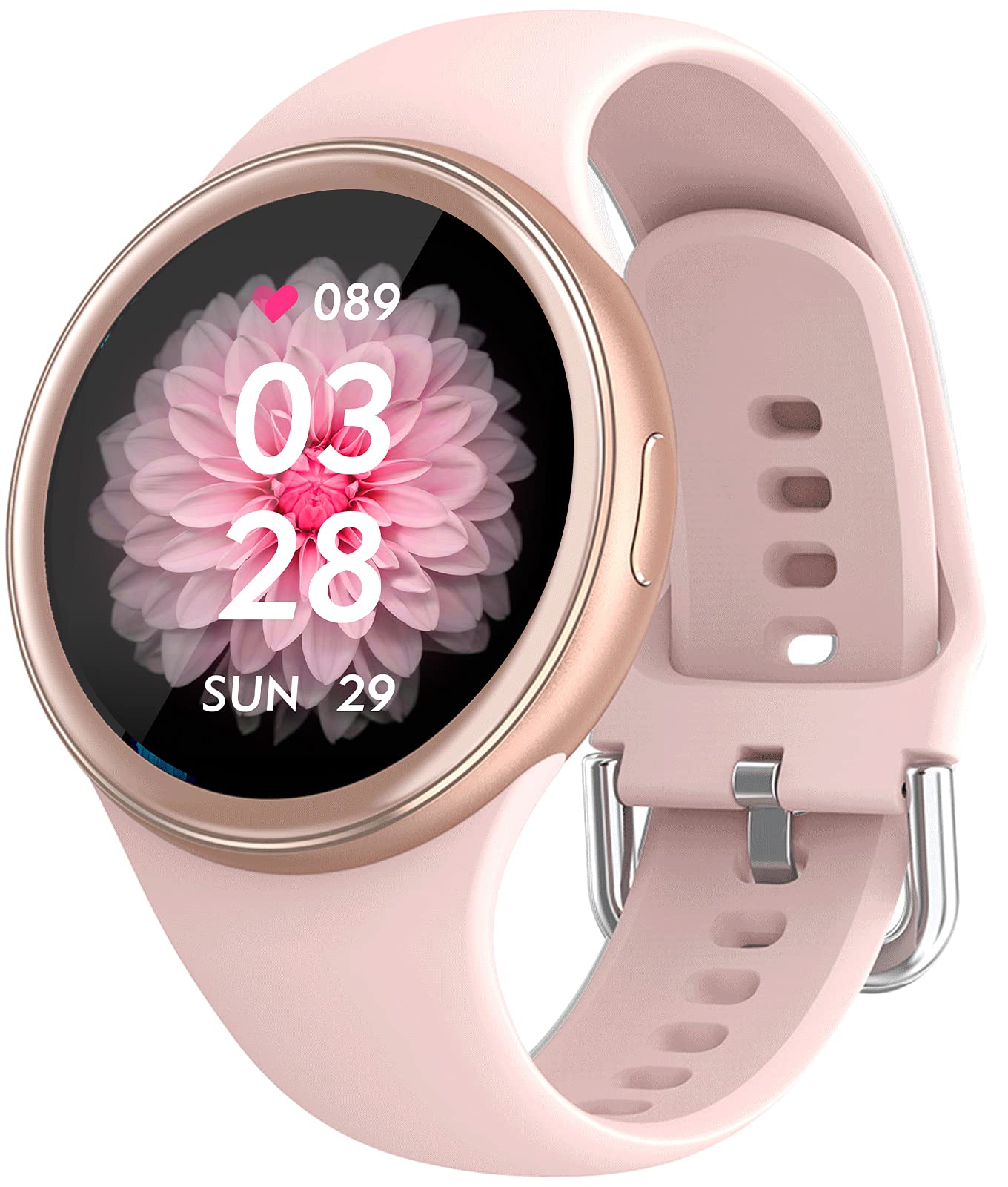 2021 Fashion Smart Watch for Women Teenagers Fitness Tracker with Heart Rate Monitor Full Touch Screen Activity Tracker IP68 Waterproof Pedometer Smartwatch with Sleep Monitor Step Counter