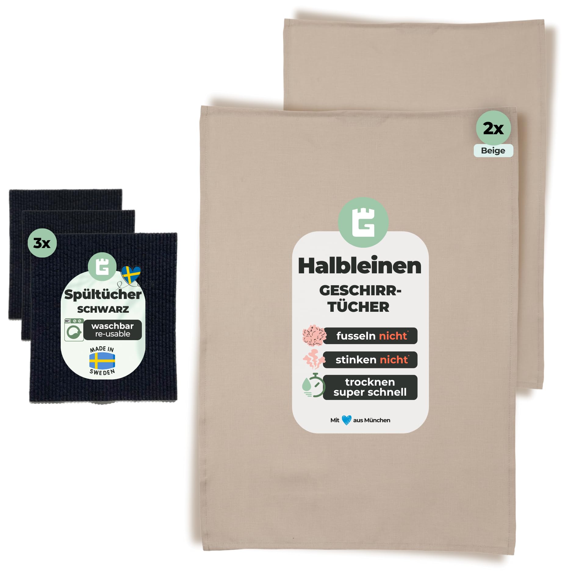 Paños de cocina de alta absorción para mantener tus encimeras limpias y secas cada día