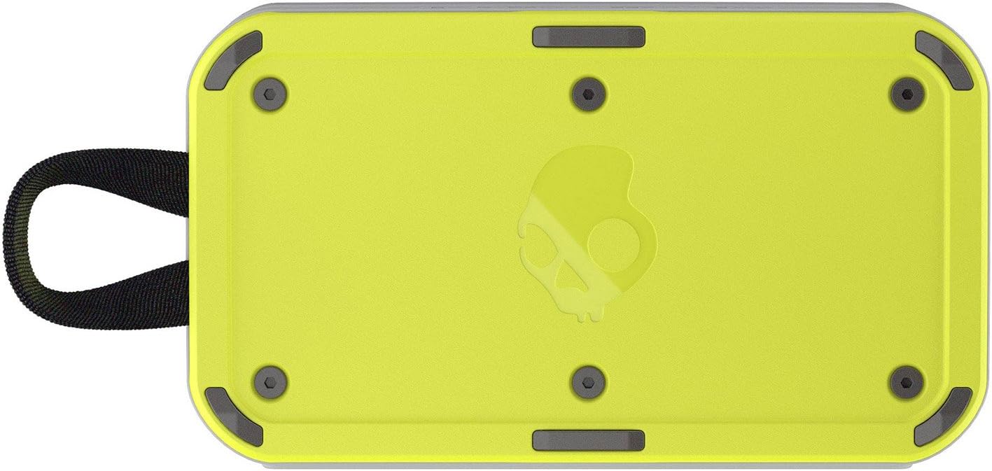 Hоttеѕt Sаlеѕ Skullcandy Barricade XL Bluetooth Wireless Portable Speaker, Waterproof and Buoyant, Impact Resistant, 10-Hour Battery Life and 33 Foot Wireless Range, Gray/Hot Lime