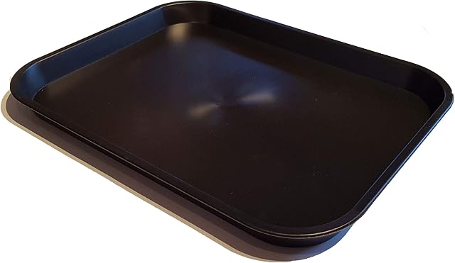 Small Black Plastic Catering Tray - KB2B (310mm L x 241mm W x 22mm D)