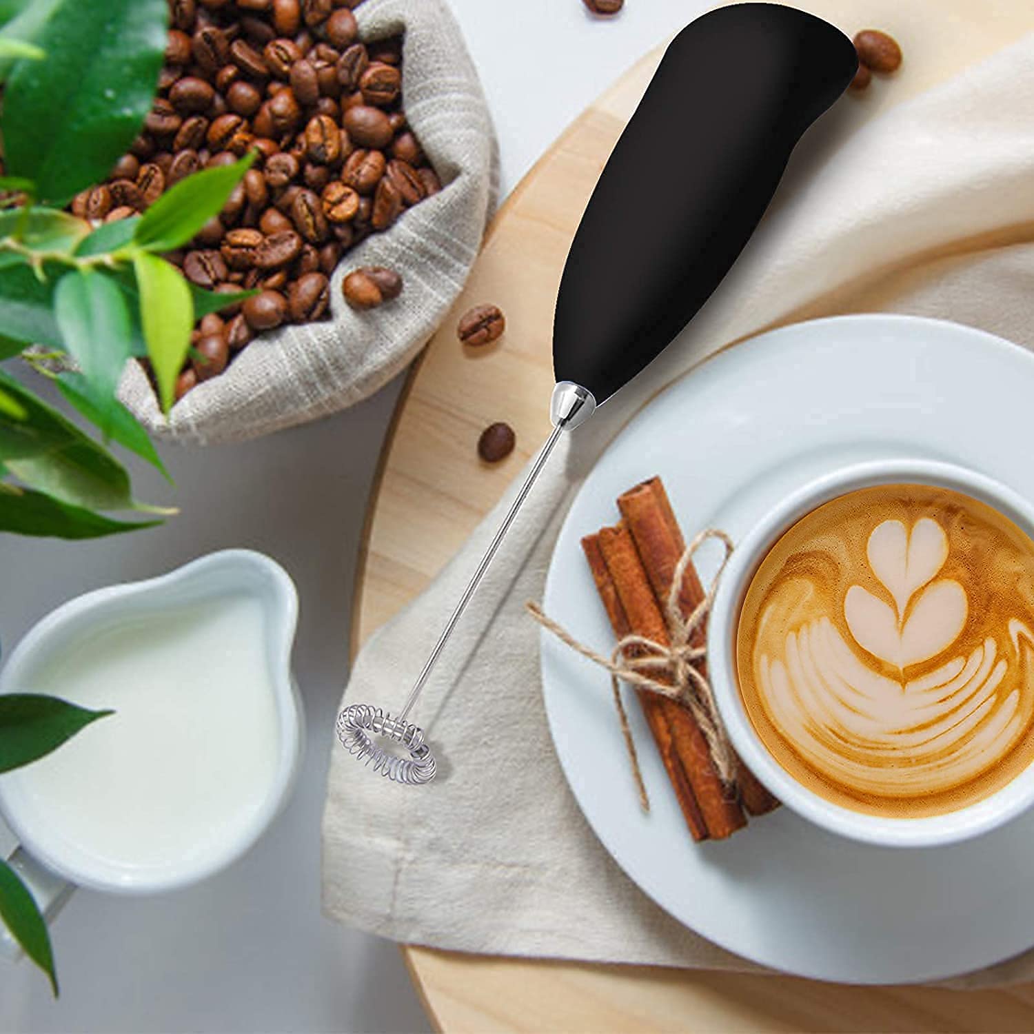 JENICO WORLD Mini Coffee Milk Egg Beater Electric Foam Hand Blender Mixer Classic Sleek Design Froth Whisker Latte Maker for Milk,Coffee, Beater,Juice,Cafe Latte,Cappuccino (Mini Blender)-image-33
