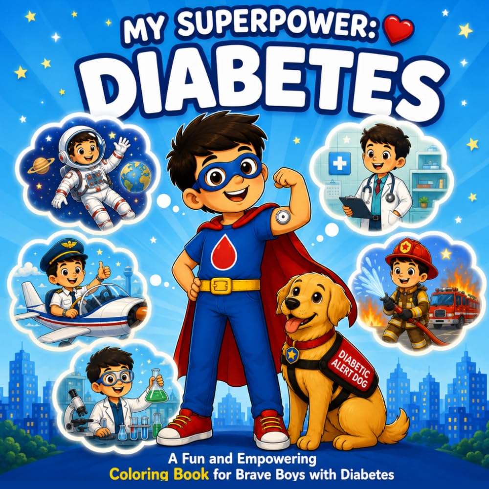 My Superpower: Diabetes: A Fun and Empowering Coloring Book for Brave Boys with Diabetes