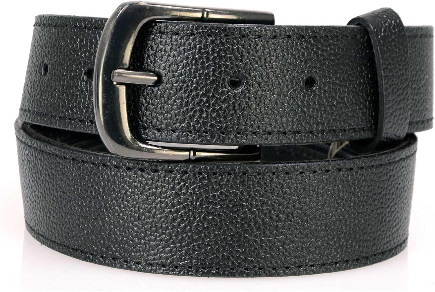 Milwaukee Leather MP7150 Men's Black Genuine Cowhide Leather Money Belt W/Secure Front Buckle for Motorcycle Rider