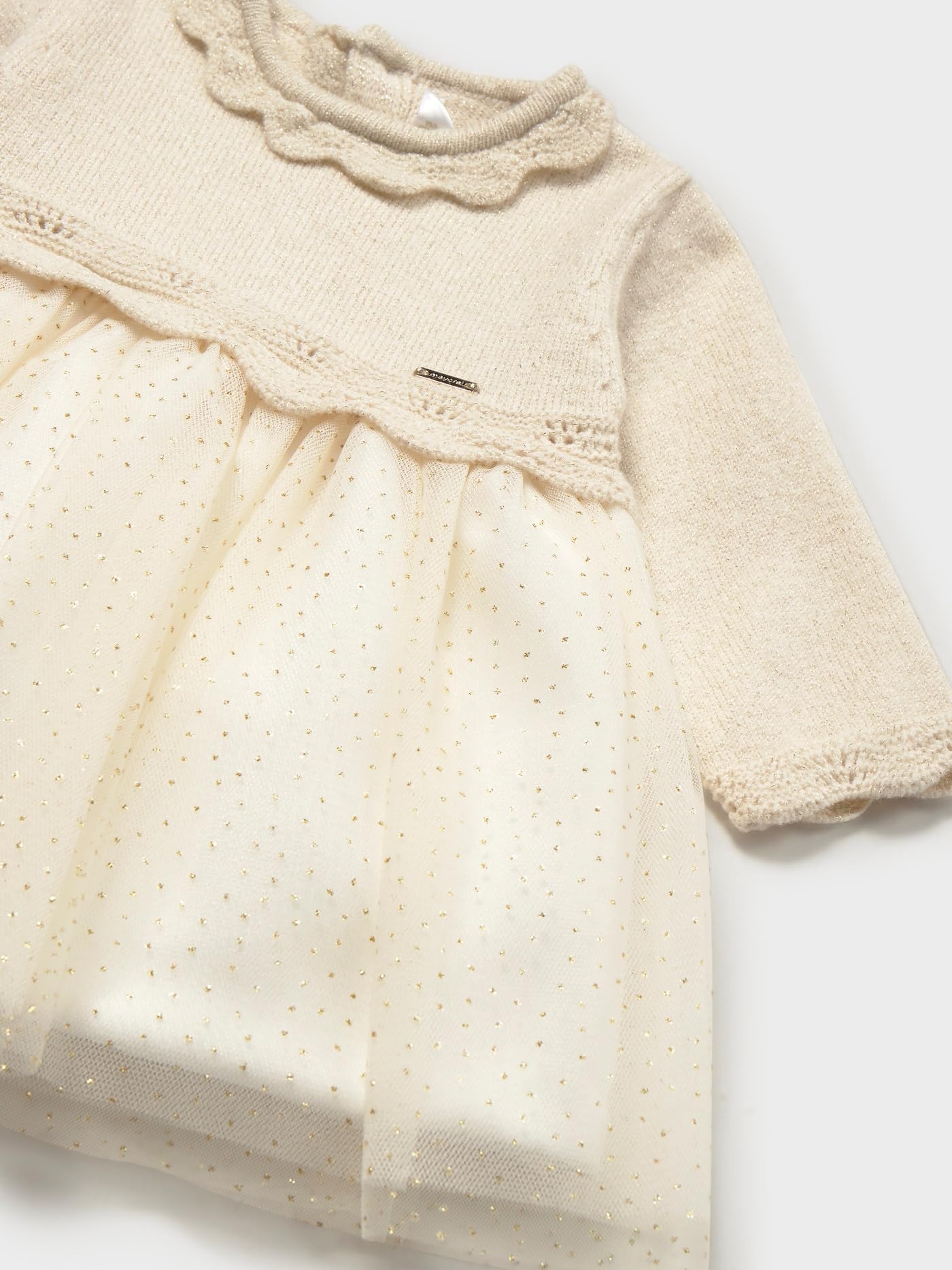 Mayoral Vestido Tricot y Tul para bebé niña Rosa Baby