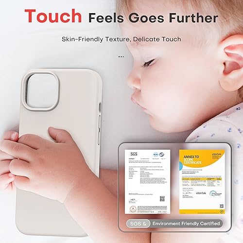 Vista 278 de TOCOL - Funda 5 en 1 para iPhone 11, con 2 protectores de pantalla + 2 protectores de lente de cámara, funda delgada de silicona líquida a prueba