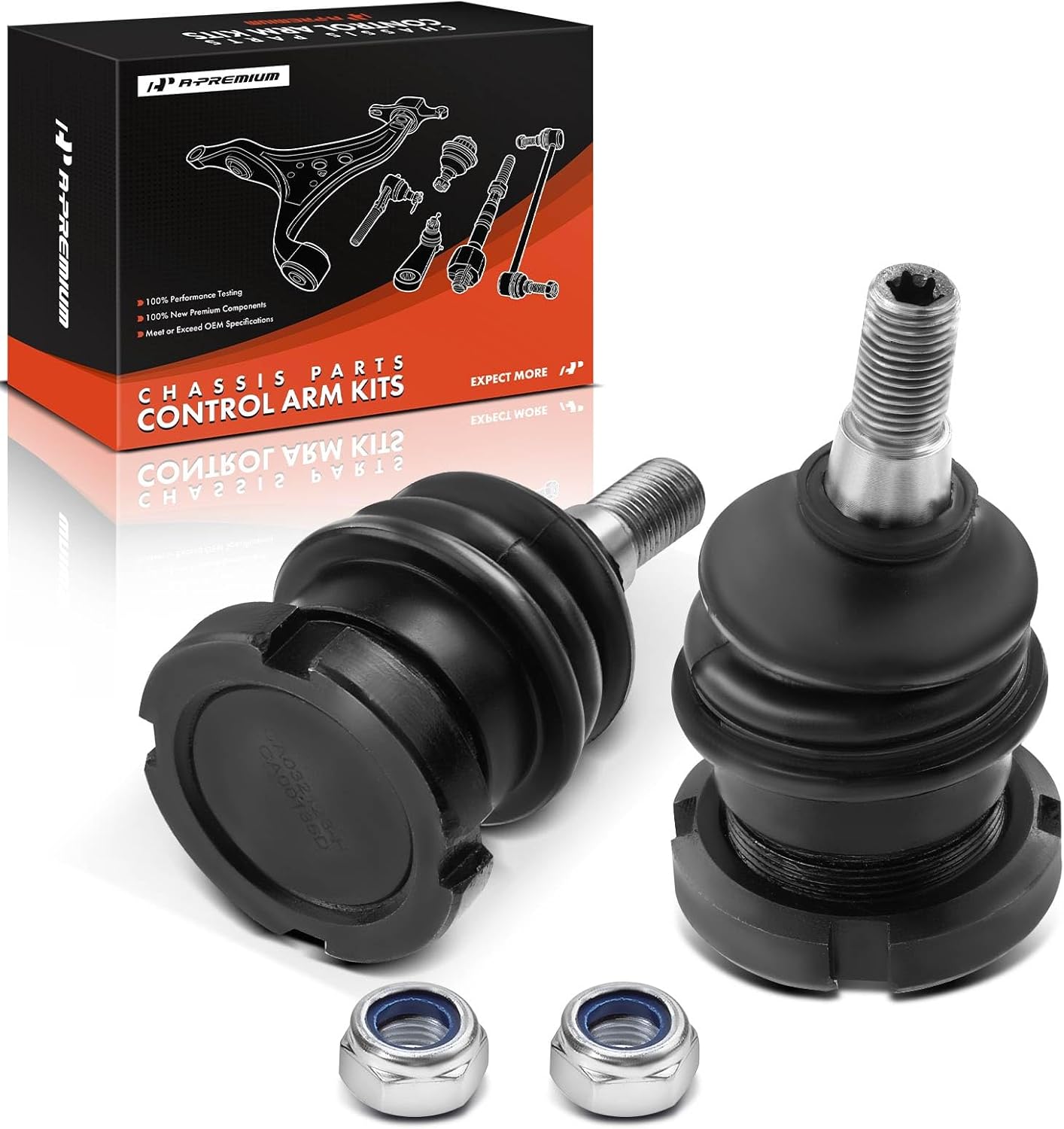 A-Premium 2 x Front Lower Ball Joint, Compatible with Mercedes-Benz ML320 1998-2003, ML350 2003-2005, ML430 1999-2001, ML500 2002-2007, ML55 AMG 2002-2003