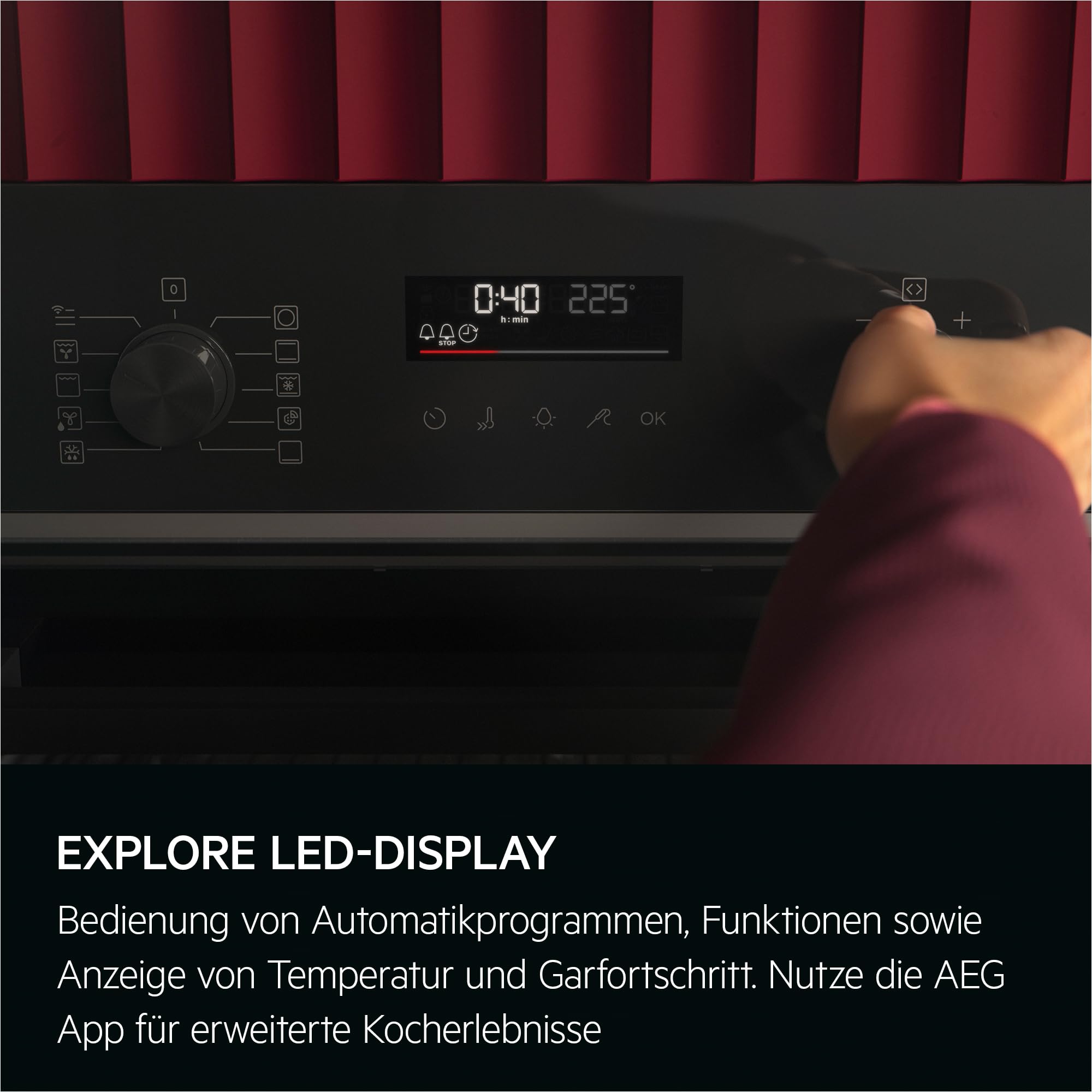 Hisense BSA65226PX, multifunctionele kachel, XXL-holte 77 l, pyrolytische reiniging, 13 kookfuncties, 3 programma's met stoomaccessoire, pizzafunctie 300 °C, koken AirFry