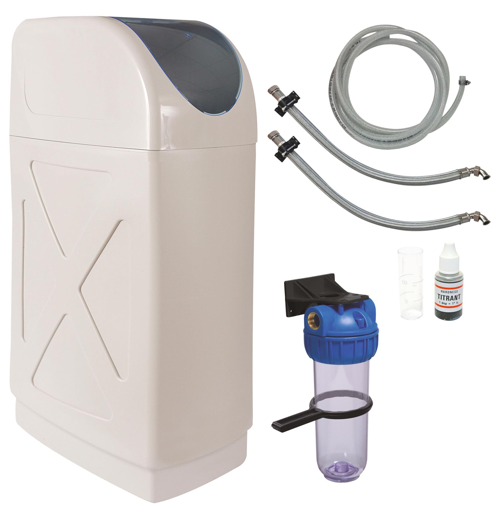 Aqua Excellence Wasserenthärter, 10 Liter – Mit Elektronischem Ventil, Für Haushalt, Reduziert Kalk & Schont Geräte