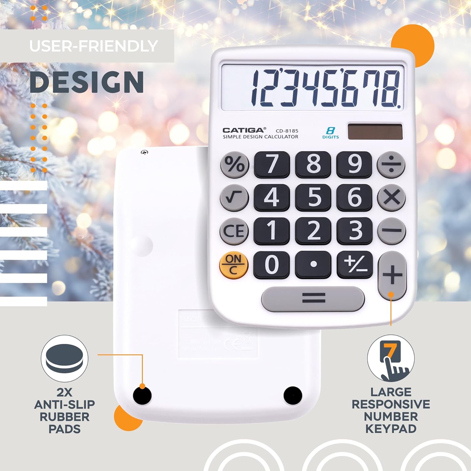 CATIGA CD-8185 Calculator User-Friendly Design