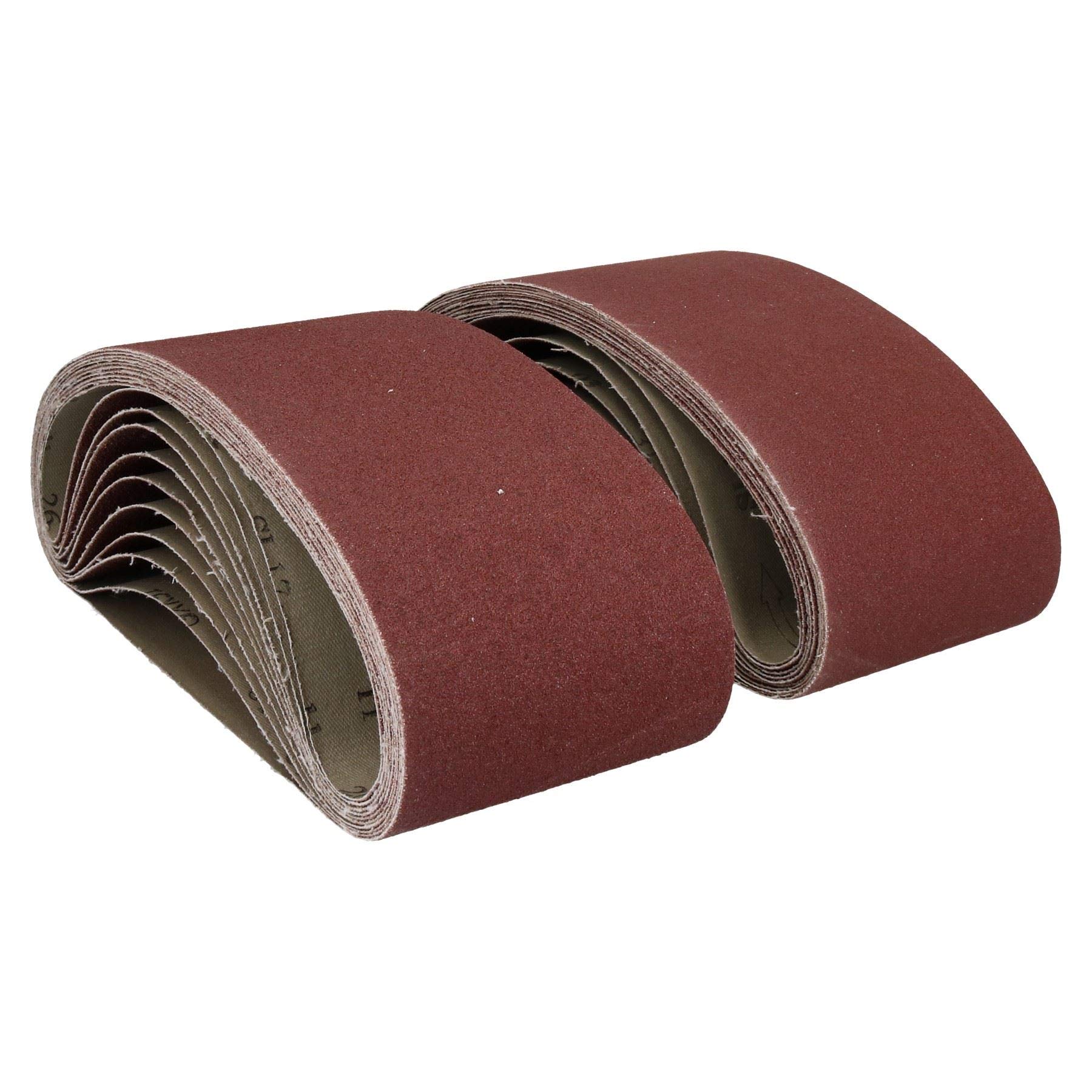 Ab Tools 610Mm X 100Mm Mixed Grit Abrasive Sanding Belts Power File Sander Belt 20 Pack