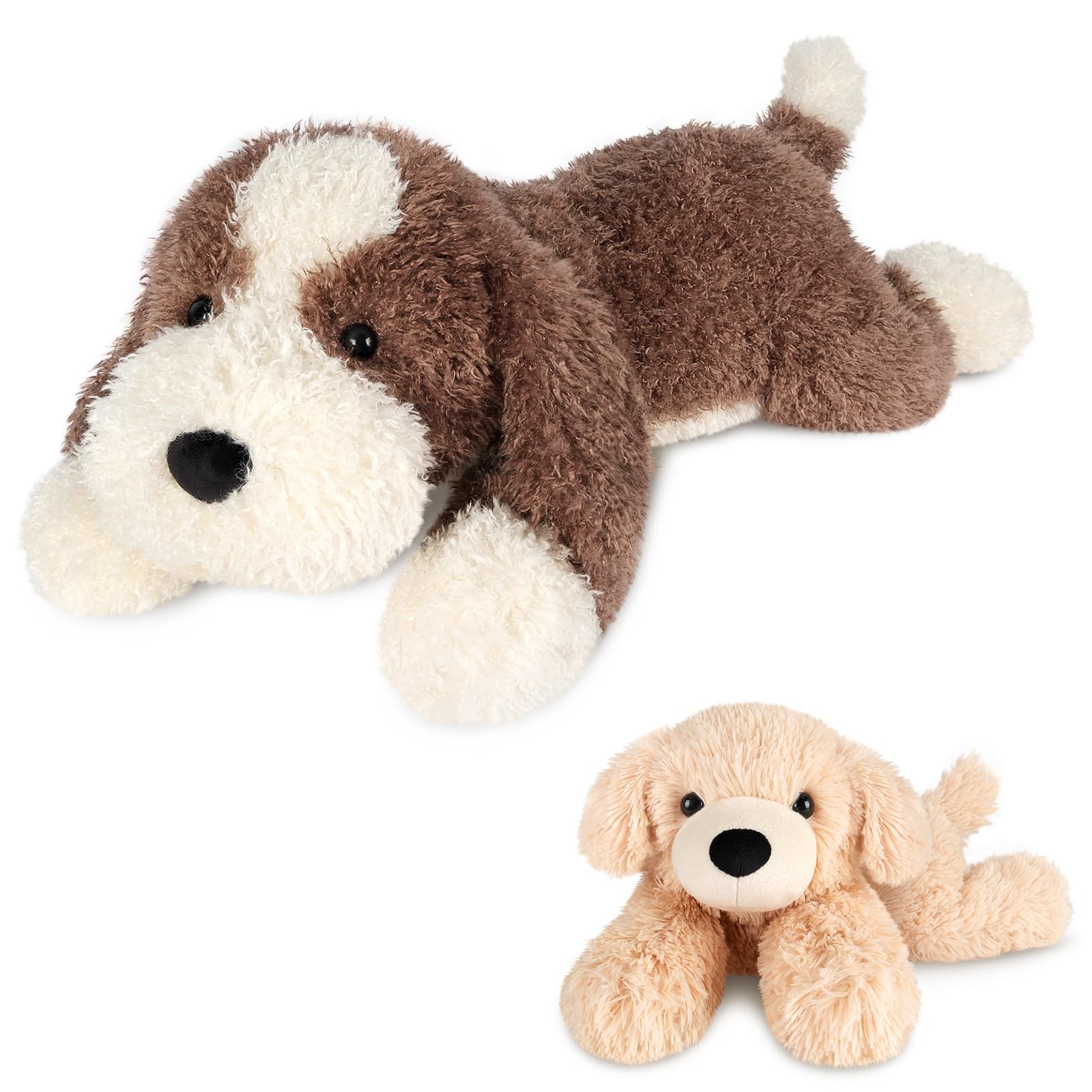 Heatable Coolable Lying Golden Retriever Stuffed Animal Heating Pad Microwavable for Soothing Relaxation Lavender Scented Dog Plush for