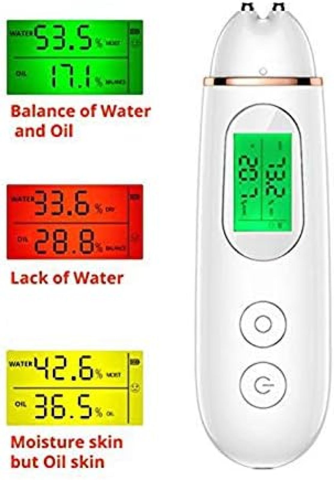 Cyfrowy Długopis Wykrywający Skórę Z Wyświetlaczem LCD Przenośny Analizator Skóry Tester Oleju Wodnego Analiza Wilgoci Maszyna, Monitor Do Pielęgnacji Skóry W Domu, Salonie Piękności,YUYANAIAI