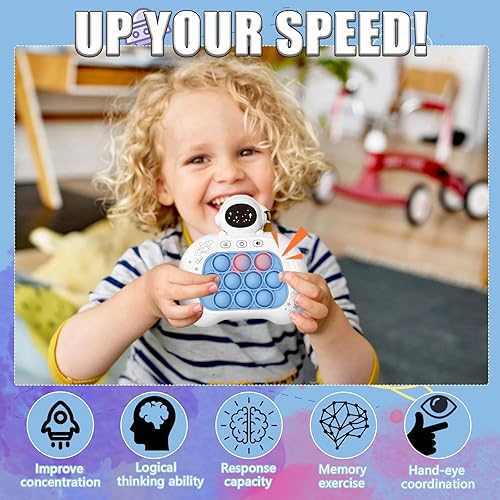 Miniatura 3 de Pop It Pro - Juego de juguetes para ansiedad para niños, juego de empuje rápido, 4 modos diferentes, juego de burbujas de mano, juego de