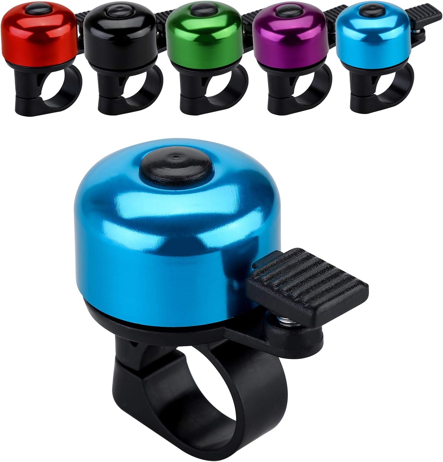 Bike Bell Bicycle Bell with Loud Crisp Clear Sound, Road and Mountain Bike Bell Adults Kids(8 colors)