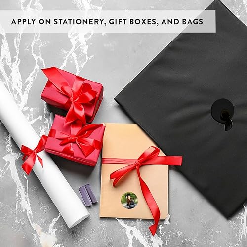 Miniatura 4 de Andaz Press Colección de graduación de libros de cuentos personalizados con fotos, etiquetas de gota de chocolate para besos, paquete de 216,