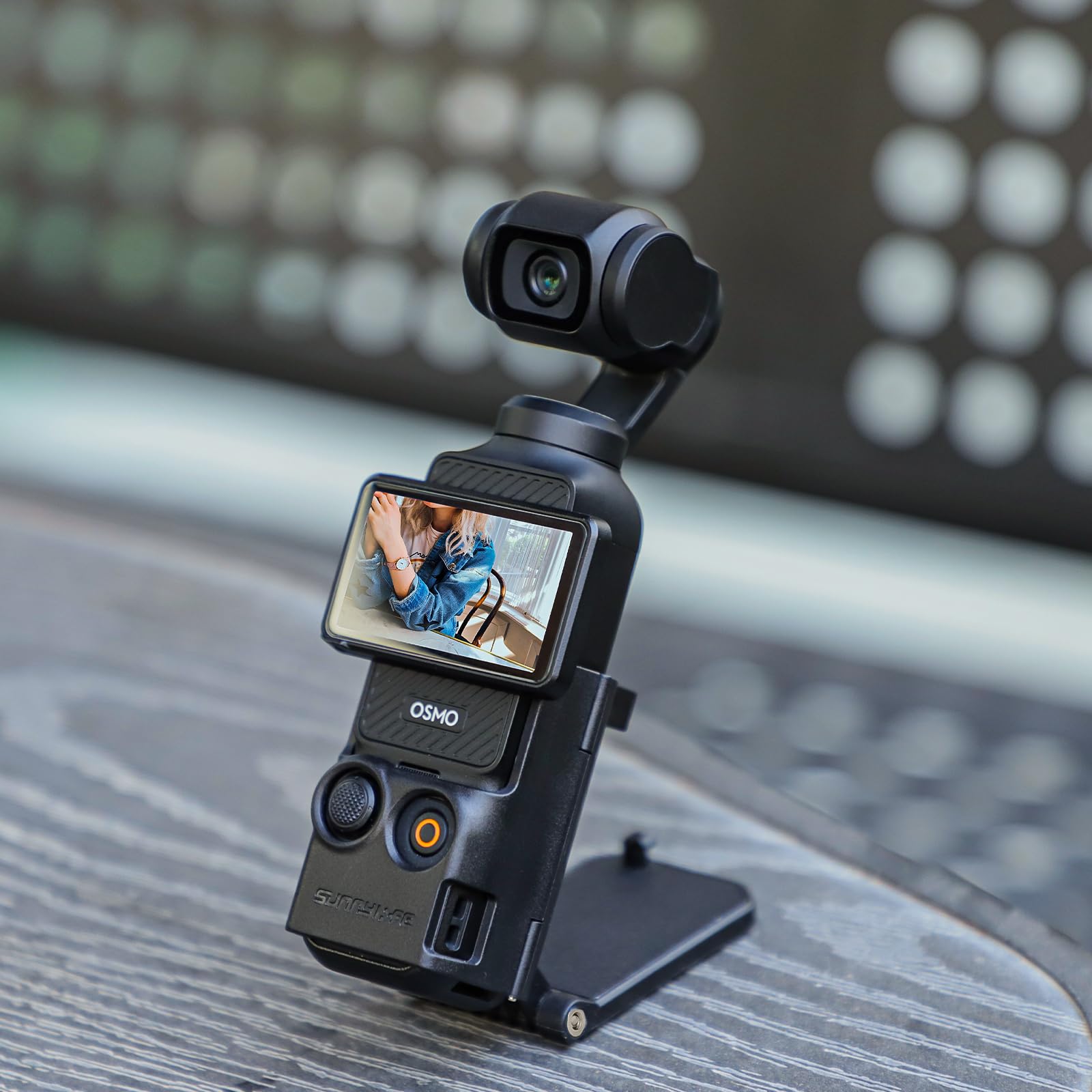 BeisDirect Base di montaggio magnetica per DJI Osmo Pocket 3 Fotocamera Magnetica a Sgancio Rapido Staffa di Montaggio Regolabile Multifunzionale Desktop Base per Osmo Pocket 3 Accessori