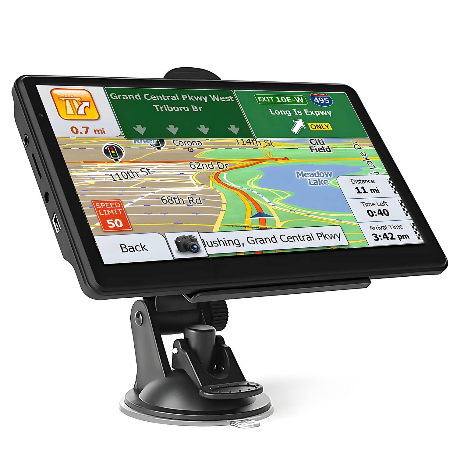 Sat Nav for Cars and Trucks UK 2025, 7 Inch HD Touchscreen Truck SatNav with Free Lifetime Maps Update, Offline GPS Navigation for HGV, Lorry, Van, 3D/2D Navigation, Multi-Language Support