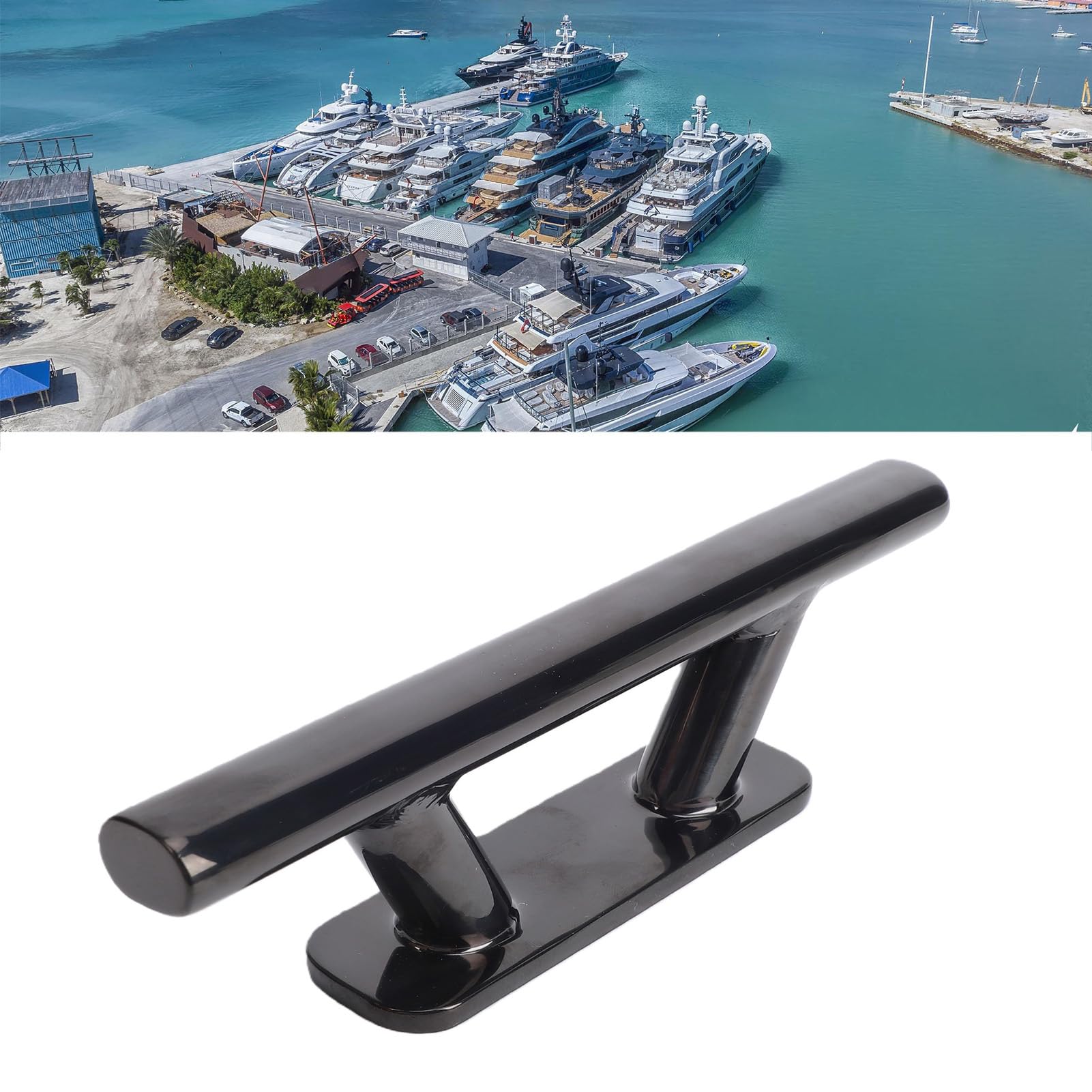 Bitta per Barca 8" Rivestimento in PVD in Acciaio Inossidabile Ad Alta Durezza Bitta per Ormeggio per Yacht per Barche, Yacht, Banchine, Ponti