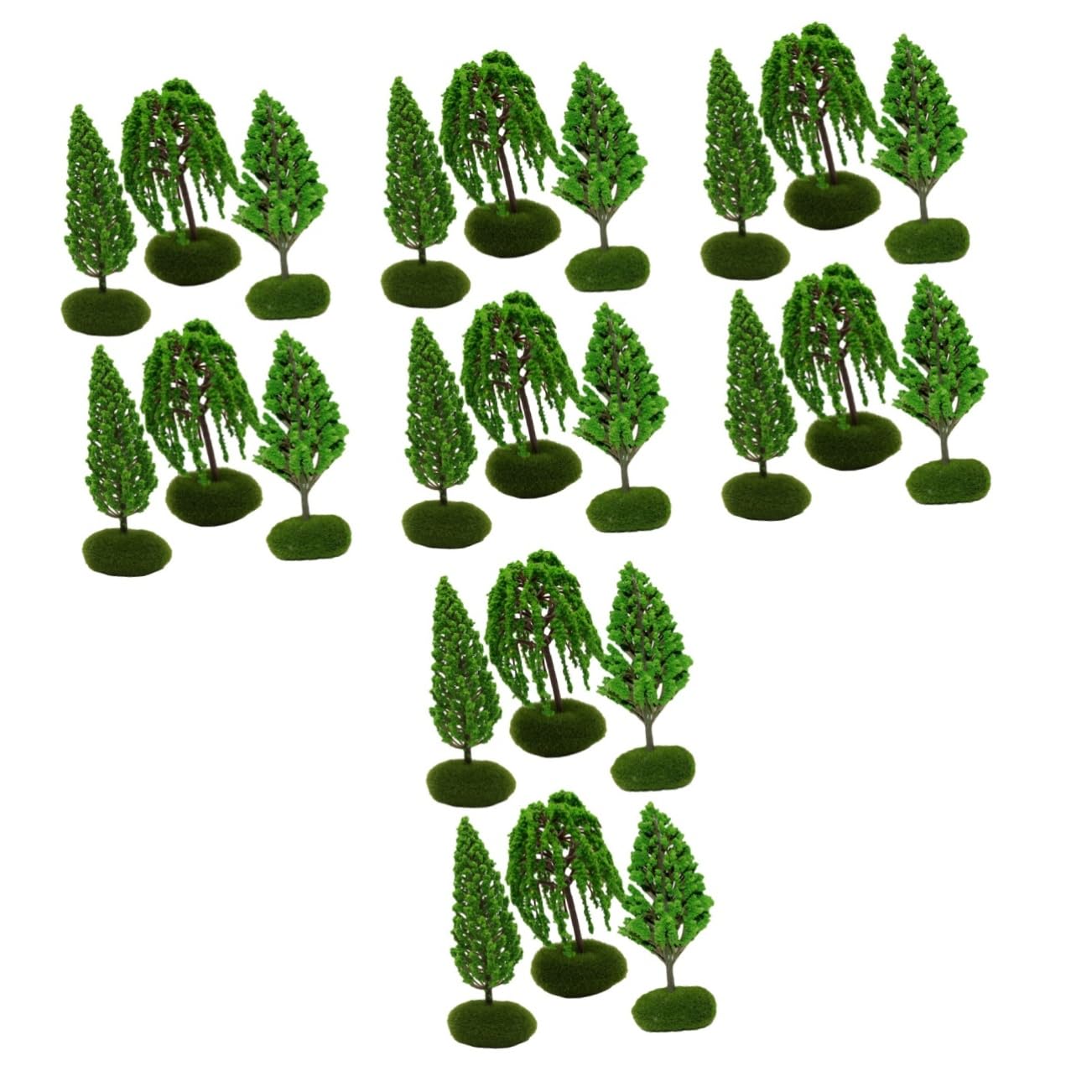 NUOBESTY Pezzi Modello Di Albero Treno Mini Alberi Modellini Di Treni Diorama Modelli Di Alberi Treni A Scartamento O Piccoli Edifici In Scala N Alberi Giocattolo Modello Mini