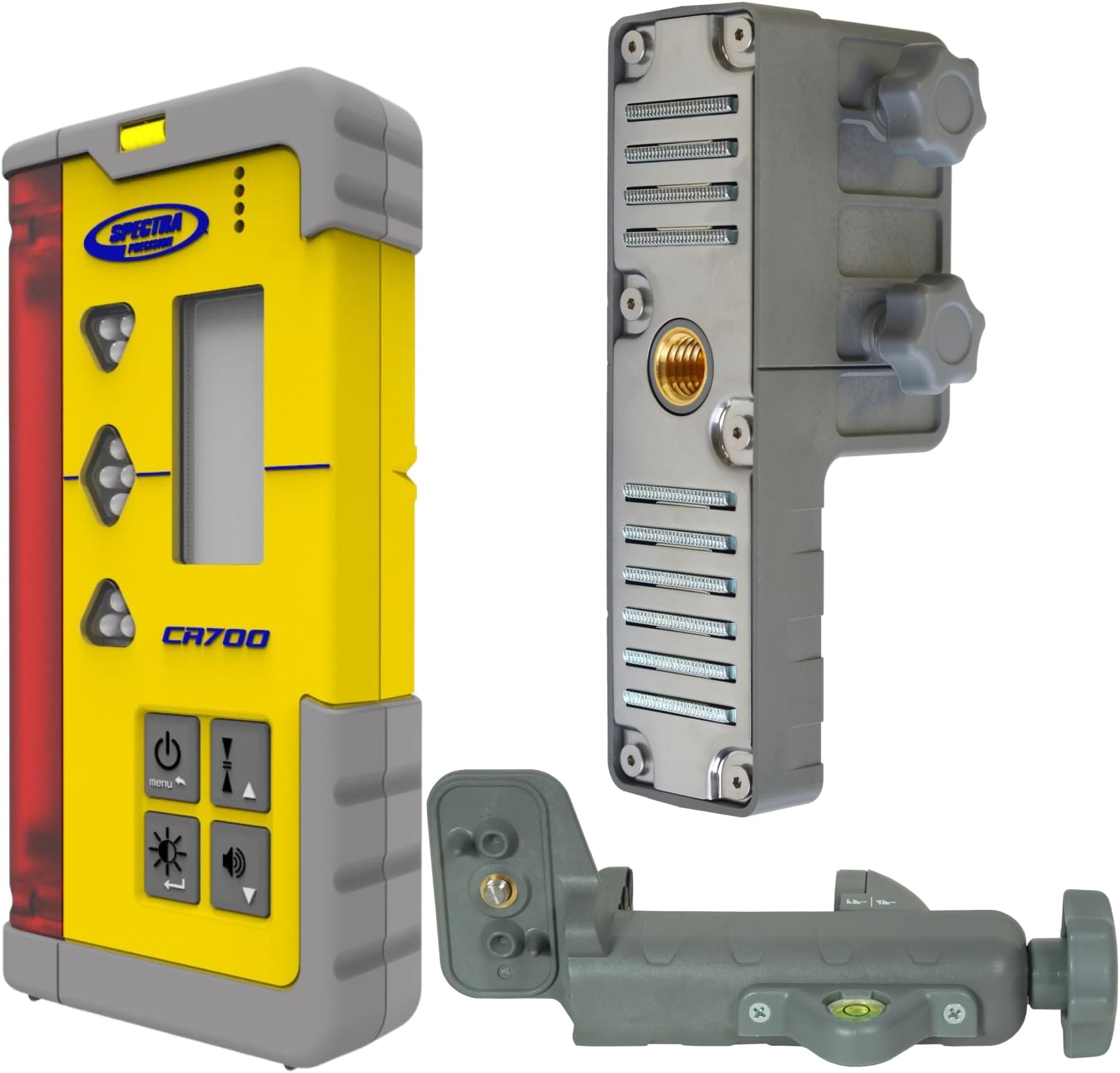 CR700 Combination Laser Receiver with C70 Rod Clamp, C71 Magnetic Mount, Alkaline Batteries, Patented Reception Technology