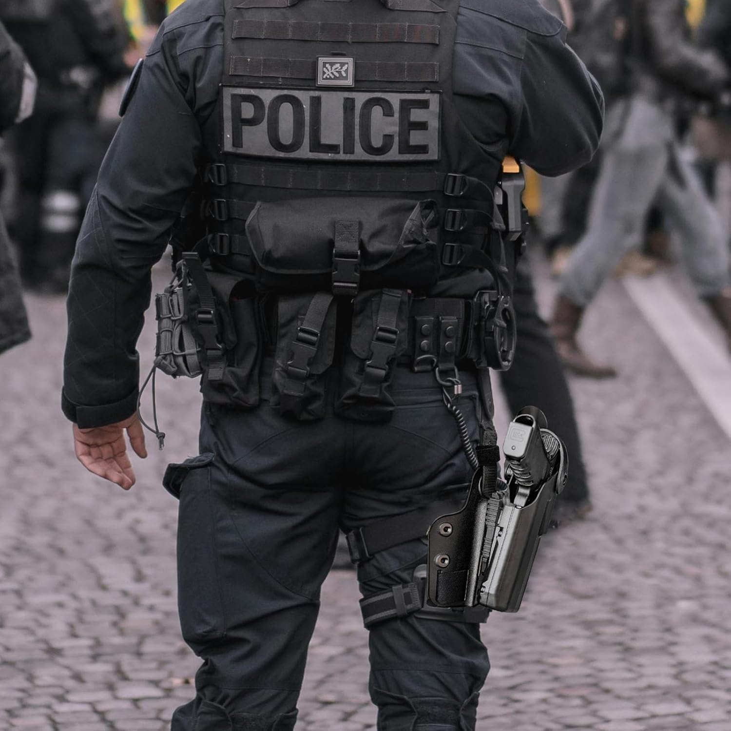 2 Pcs Qls Quick Locking System Kit, Platform Attachment with Locking Fork, Receiver Plate, and Accessories, Mid-Ride Universal Belt Loop for Duty Holsters - Image 6