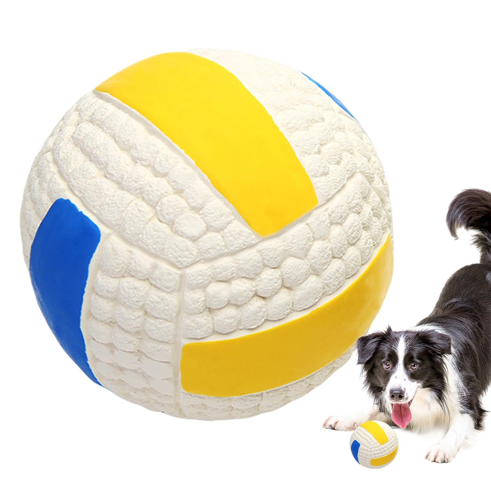 PETTOM 3 Stuks Piepende Hondenbal, Interactieve
