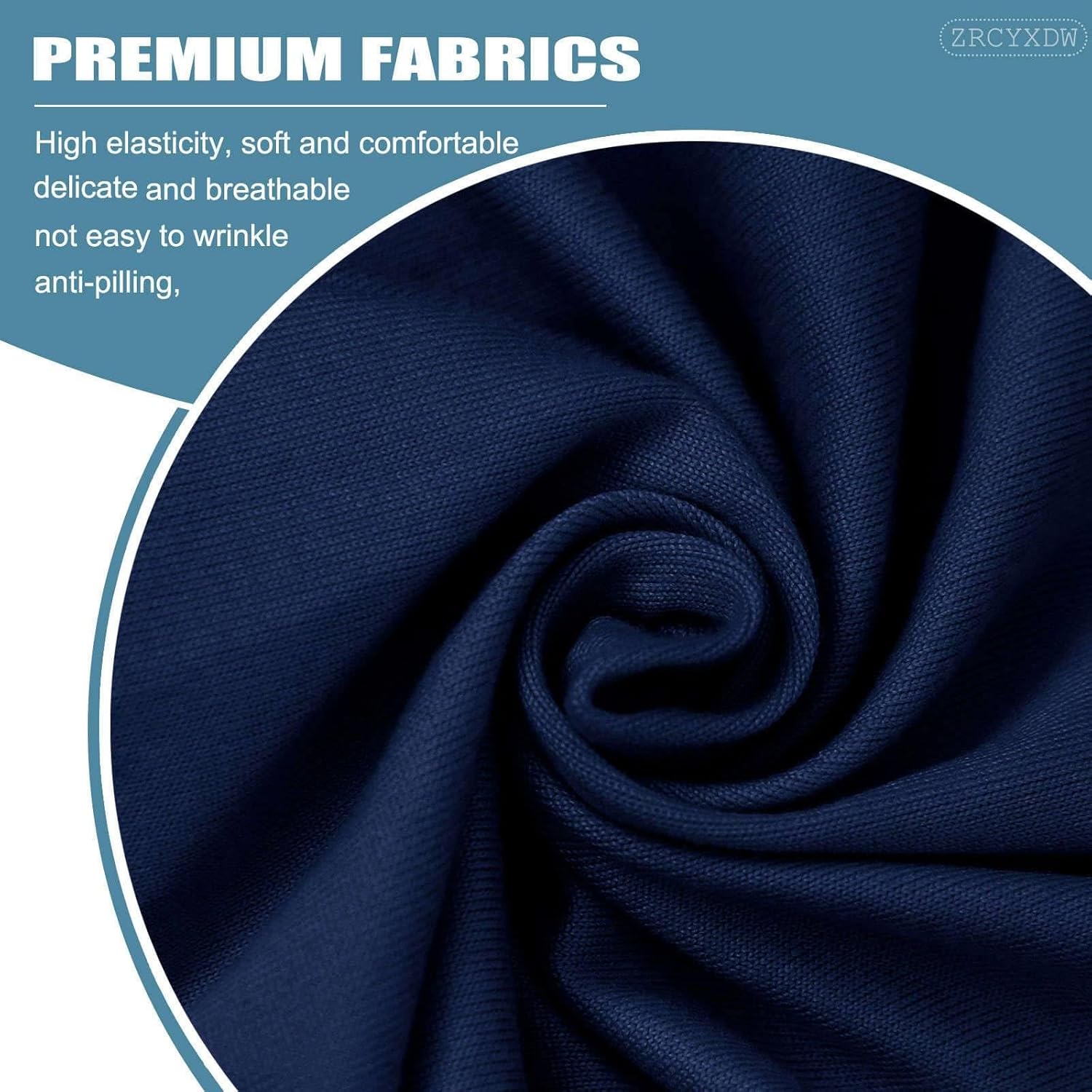 Spandex Futon Cover, Stretch Futon Slipcover with Elastic Bottom Removable Washable Armless Sofa Cover for Living Room-Navy Blue-Large