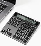 HoRiMe Number Pad for Laptop - Rechargeable Wireless Number Keypad 34 Keys with Dual Bluetooth, 2 in 1 Numeric Keypad Calculator with Display - Portable Slim Numpad for Windows, Mac, iMac, PC, Tablet