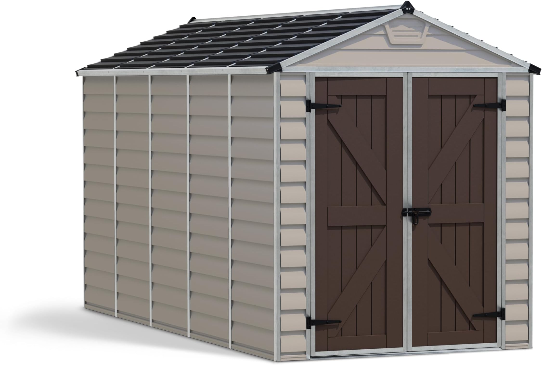 Palram Canopia Skylight Shed (6x12, Tan)