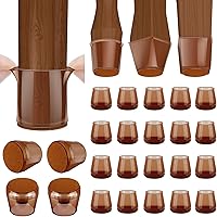 Vista 9 de BALEINE Paquete de 16 protectores de silicona para patas de silla, tapas protectoras de patas de taburete, tapas antideslizantes para patas de silla