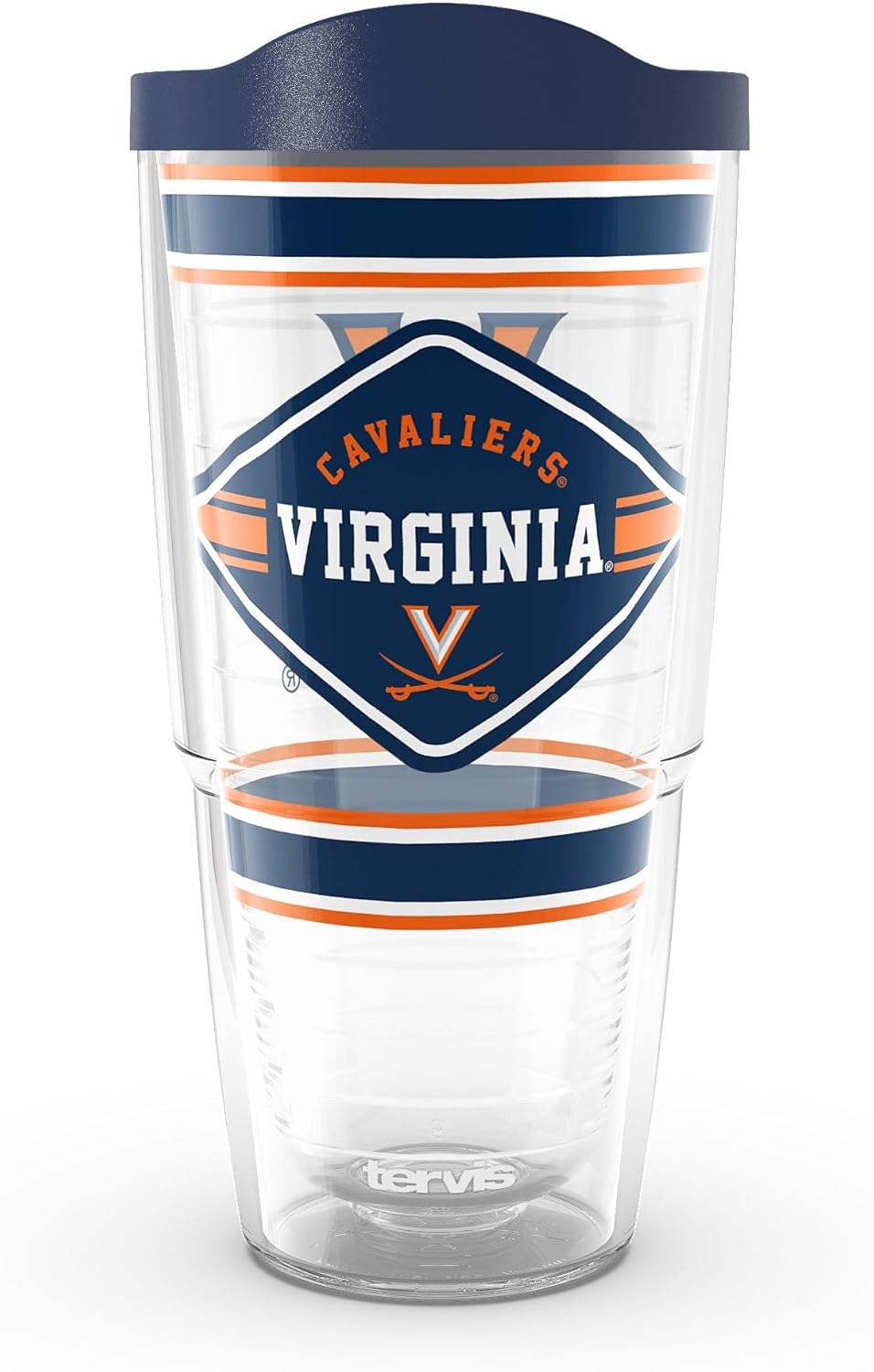 Tervis Virginia Cavaliers - First String Made in USA Double Walled Insulated Tumbler Travel Cup Keeps Drinks Cold & Hot, 24oz, Classic