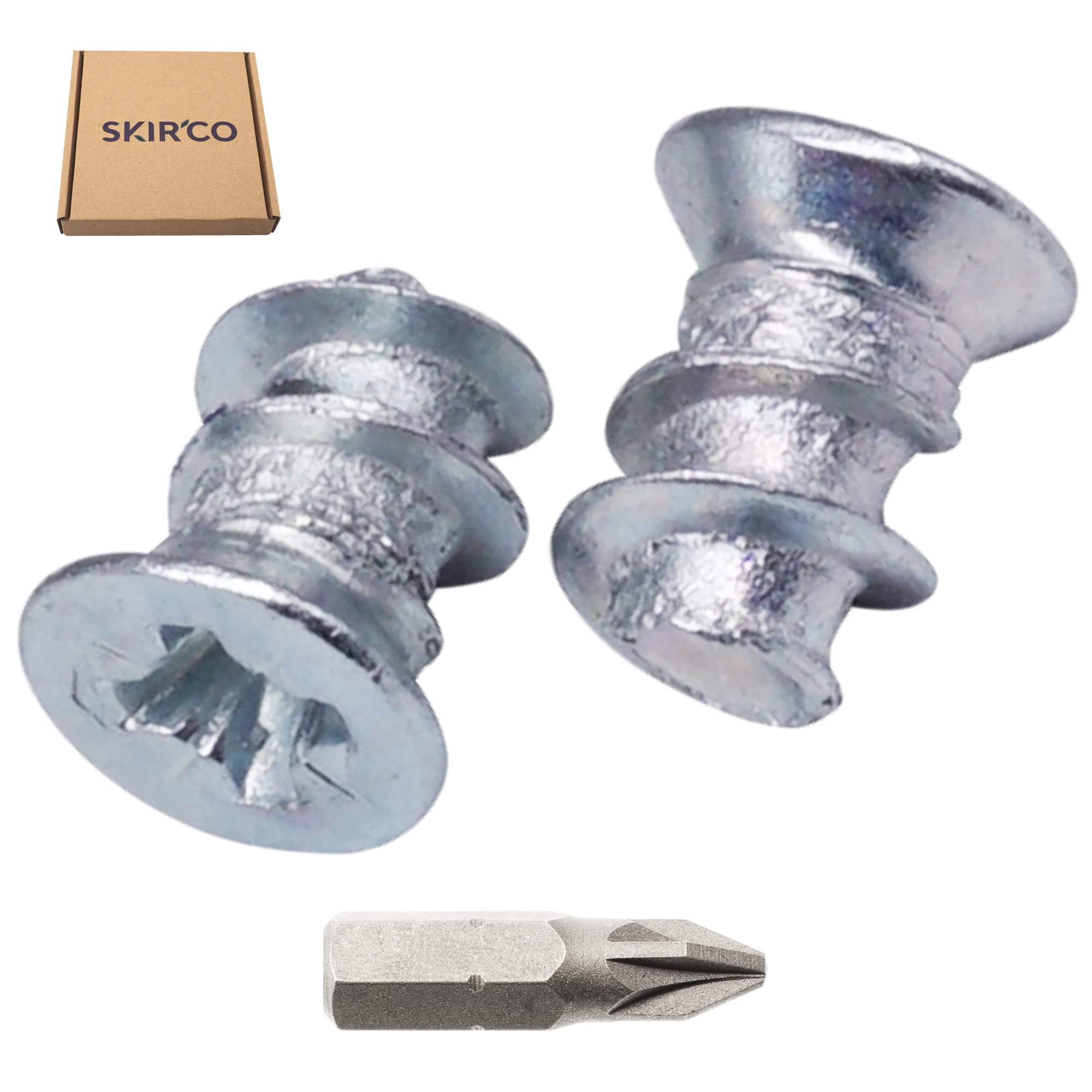 SKIR'CO (100 pcs) Zinc Plated Euro Screws 6.0 x 8 mm, Drawer Runner Screws, Flat Countersunk Head, Hinge Screws - Image 2