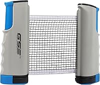 GSE Adjustable Retractable Ping Pong Net Set with Posts, Professional Rackets & Balls - Portable Table Tennis Accessories for Home, Office or Travel