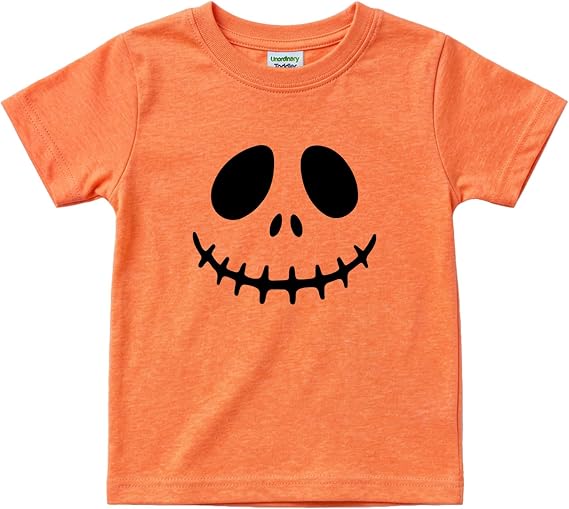 Kids Halloween Shirt for Toddler Boys Girls Jack O Lantern Pumpkin Funny Ghost Skull Shirts Trick or Treat Party Costume Tee