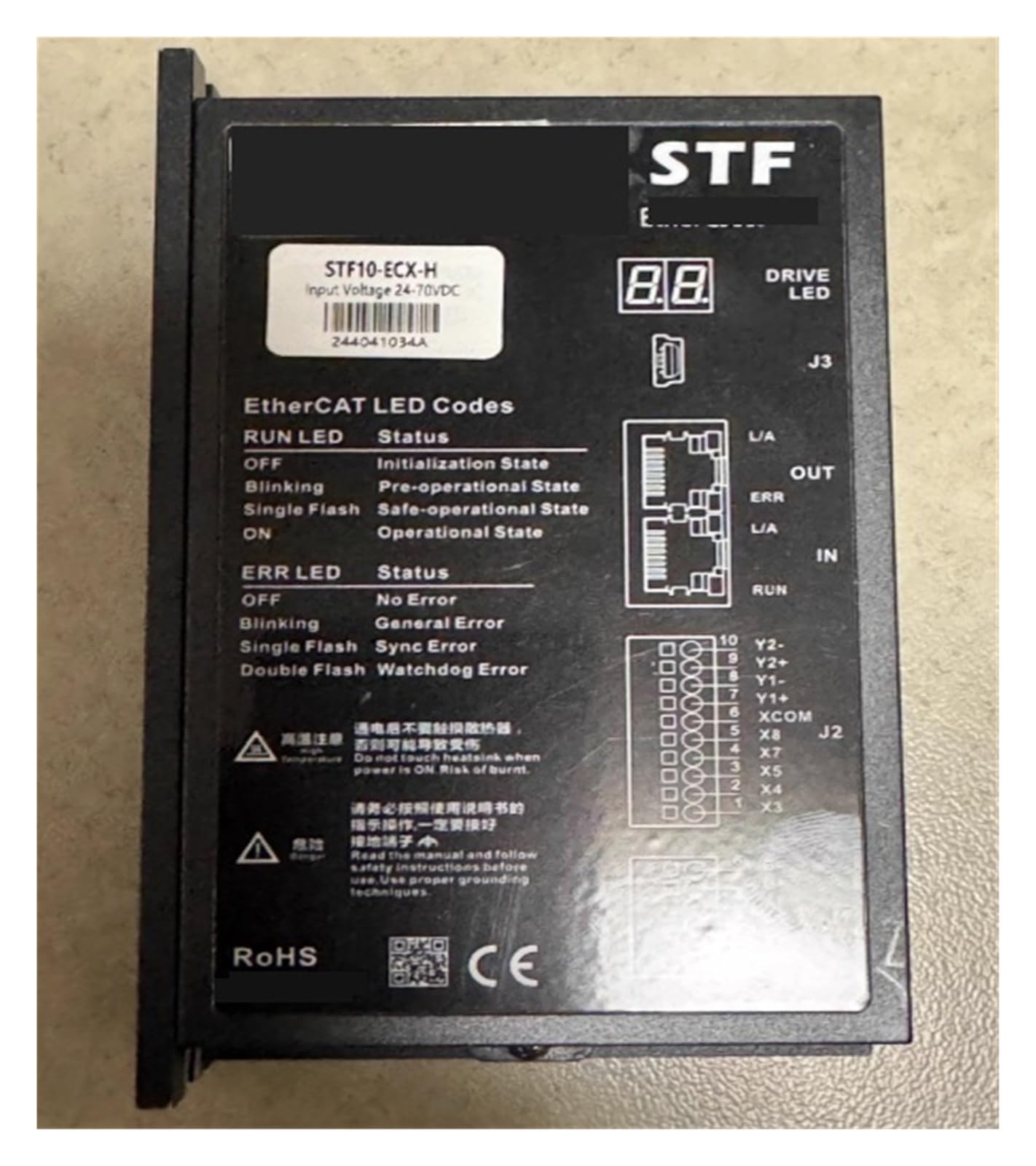 Pilote de moteur pas à pas STF10-ECX-H Digital Microstep Driver anti-vibration pour l'industrie
