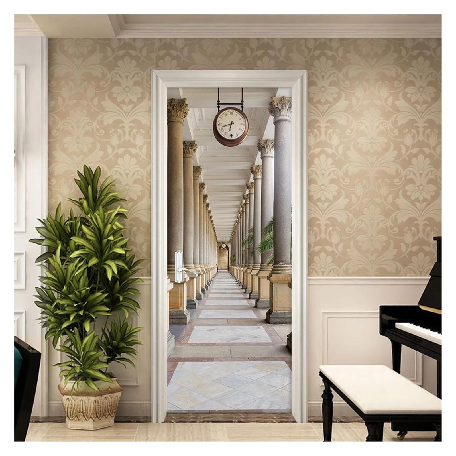 Papier peint PVC autocollant mural cuisine et décoration maison style britannique