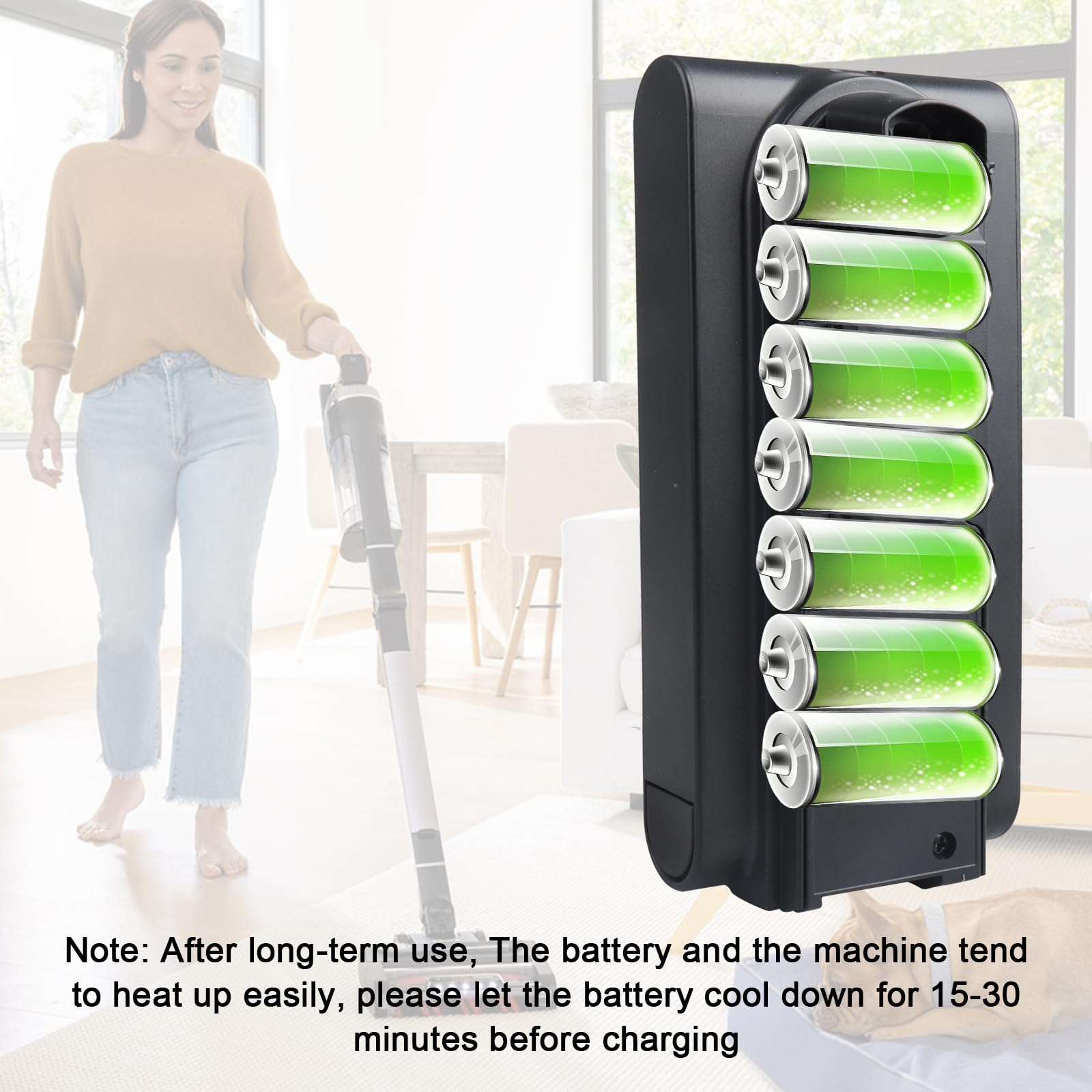 25,2 V 3500 mAh MXJFYY Litowo-jonowa bateria do Shark XBATR725SLEU/XBATR725SL, kompatybilna z bezprzewodowym odkurzaczem IZ400UK, IZ400UKT, IZ400UKTSB, IZ420UKT