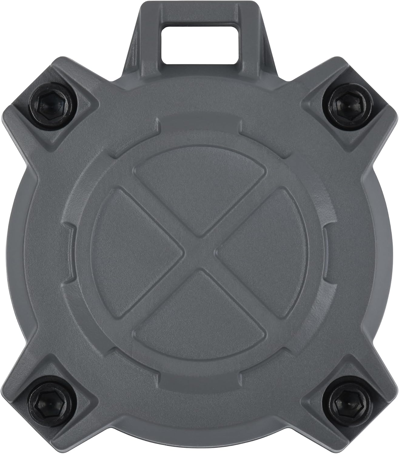 AJT DESIGN Shockproof Case Compatible with AirTag | Rugged Protective Holder, Secure Bolt-Together Design - Cement