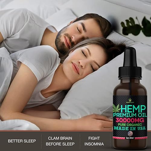 Miniatura 3 de Aceite de cáñamo, paquete de 3 unidades de aceite de semilla de cáñamo de alta potencia, fabricado en Estados Unidos, extracto orgánico, beneficios