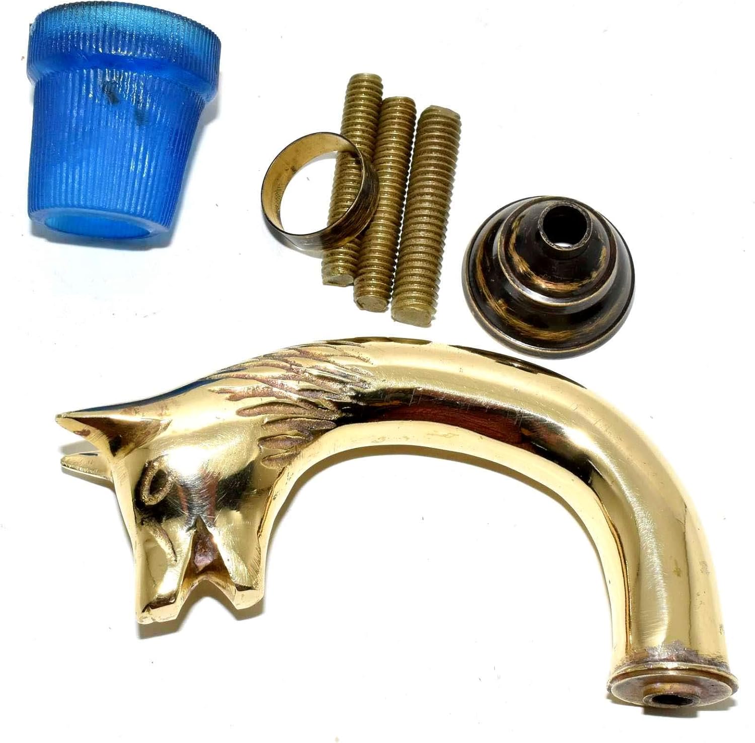 Eve Store Wolf Head Vintage Handle Victorian Style Brass Handle for Wooden Walking Stick, Affordable Gift Decorative Walking Cane Fashion Statement for Men/Women/Seniors/Grandparents! Item : Clothing, Shoes & Jewelry